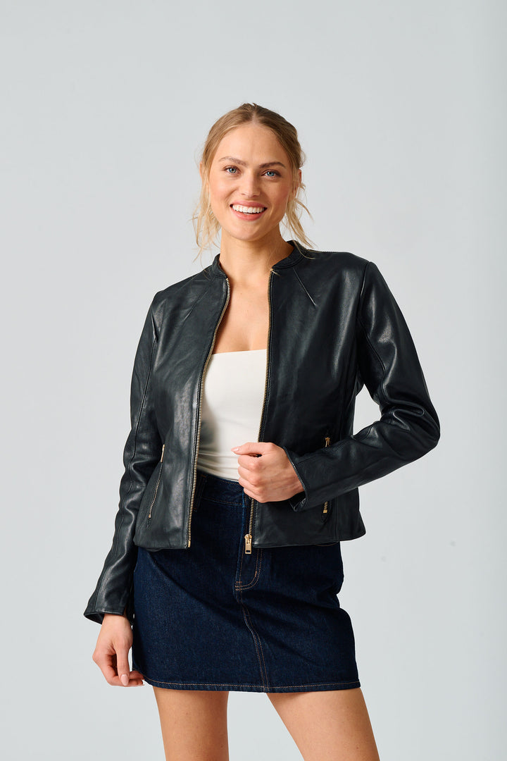 Mauritius Leather Katharina Jacket Black