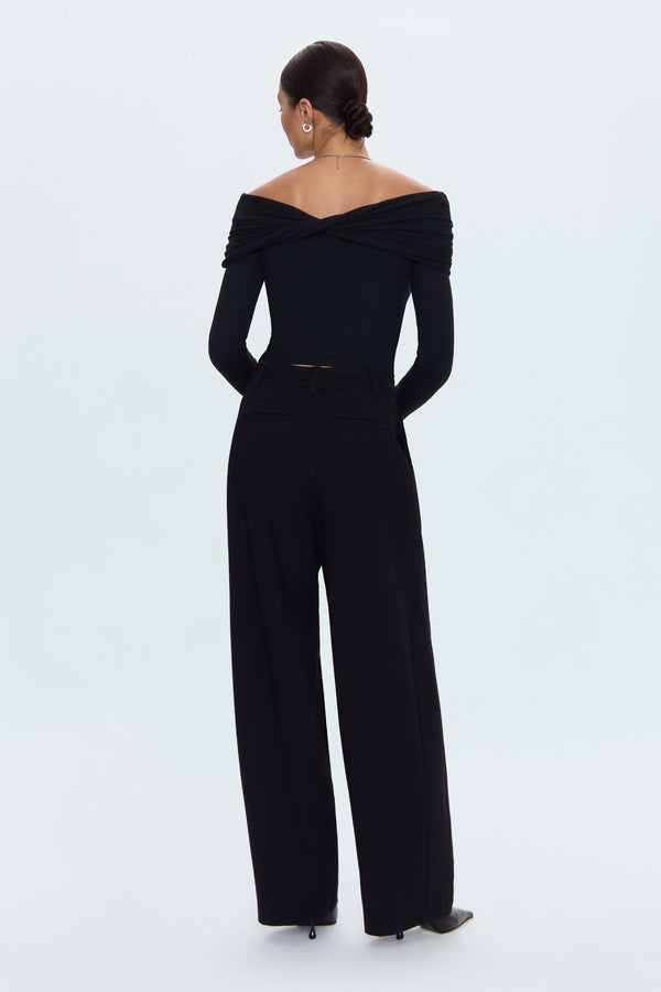 PISTOLA Eden Pleated Ponte Trouser