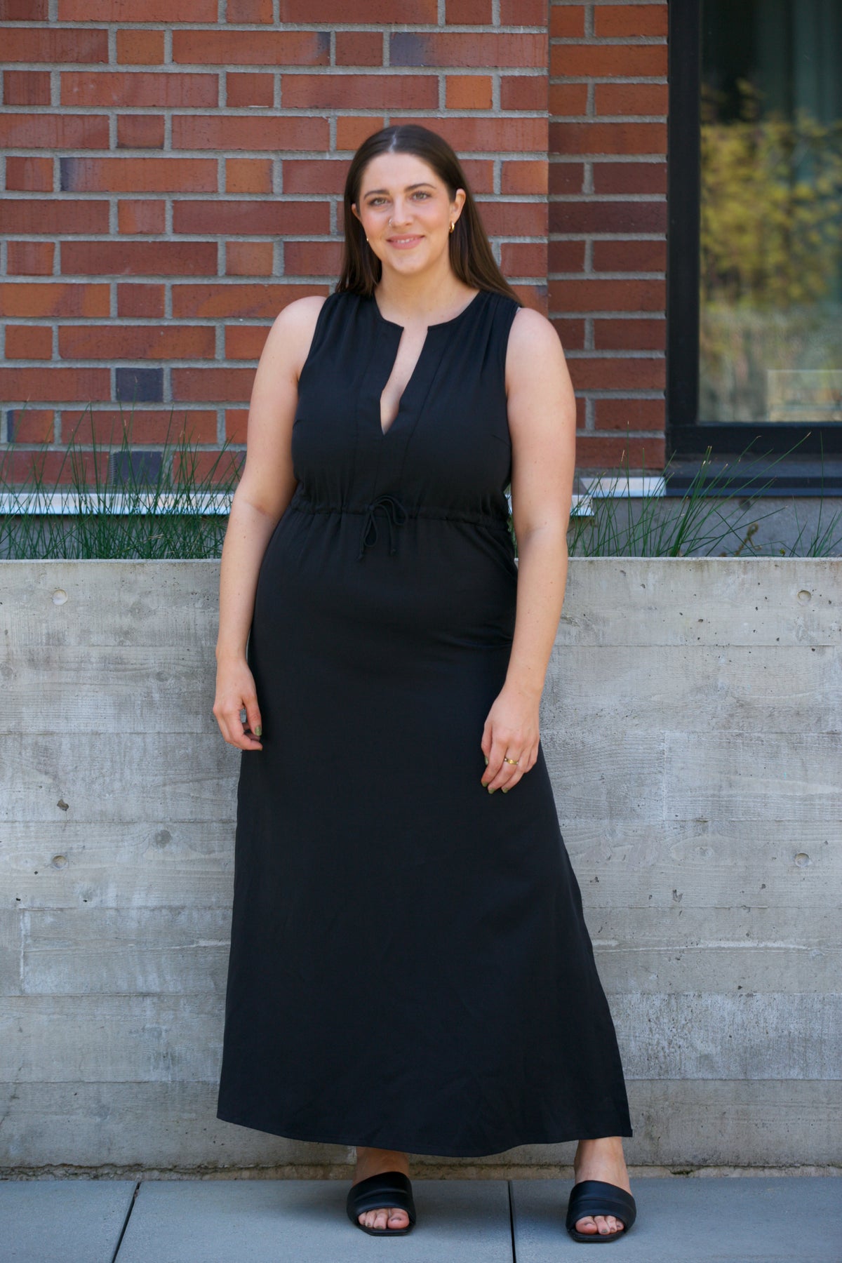 EMERSON FRY Grecian Keyhole Dress