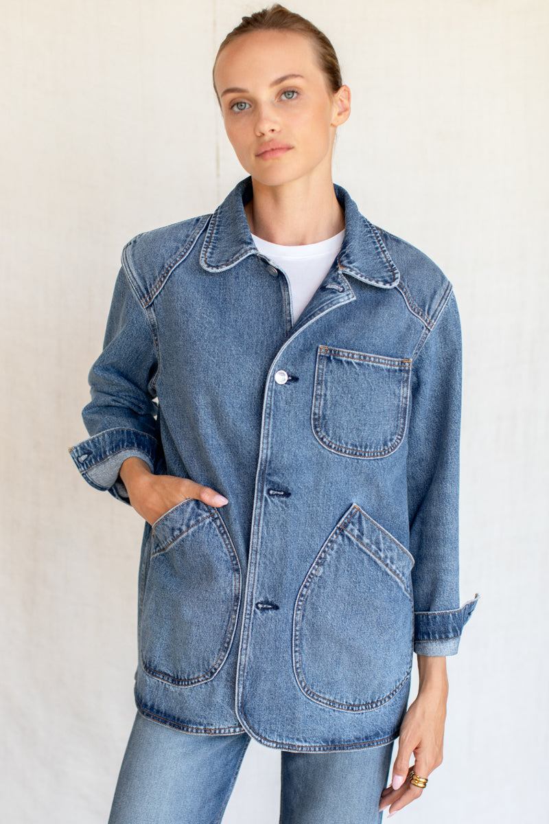 EMERSON FRY Cabin Jacket in Classic Stonewash