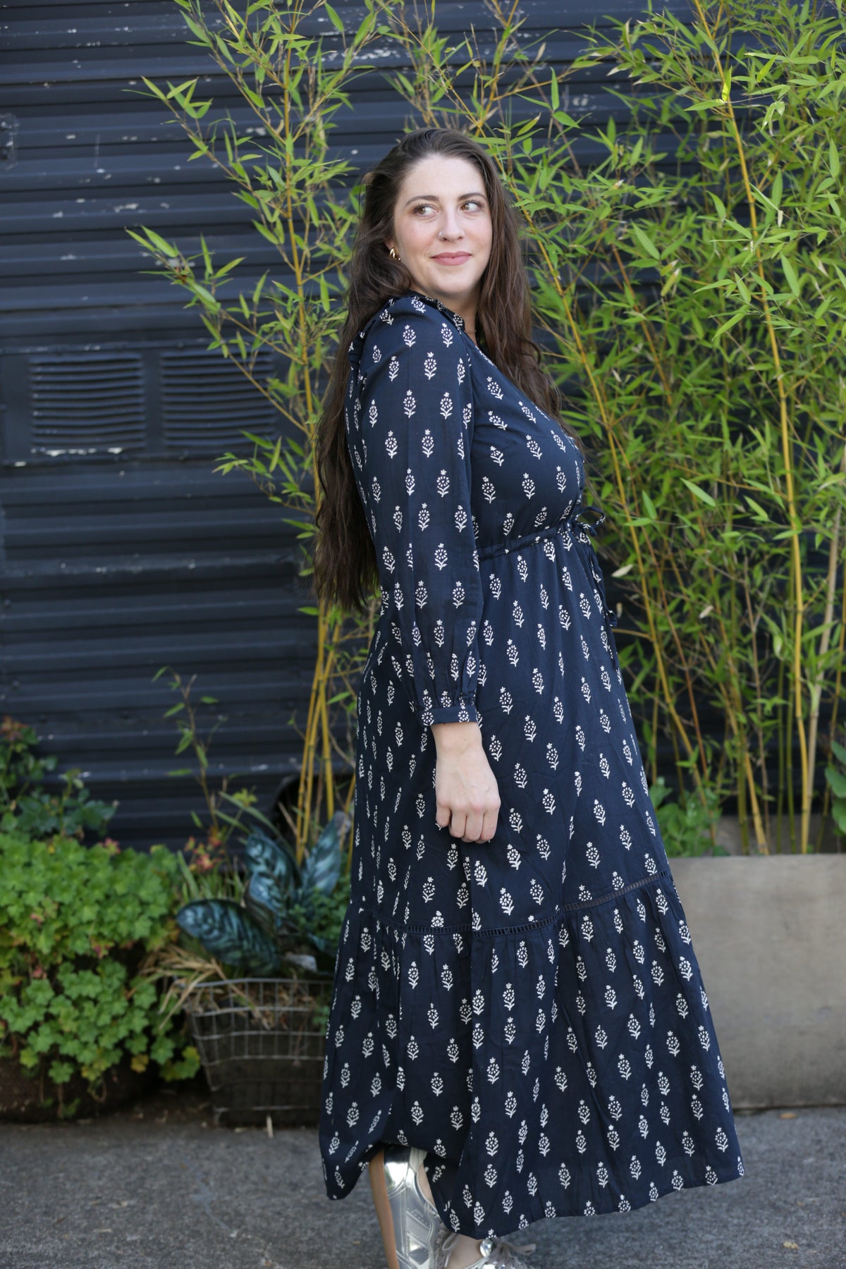 EMERSON FRY Frances 4 V Dress in Marguerite 2 Organic