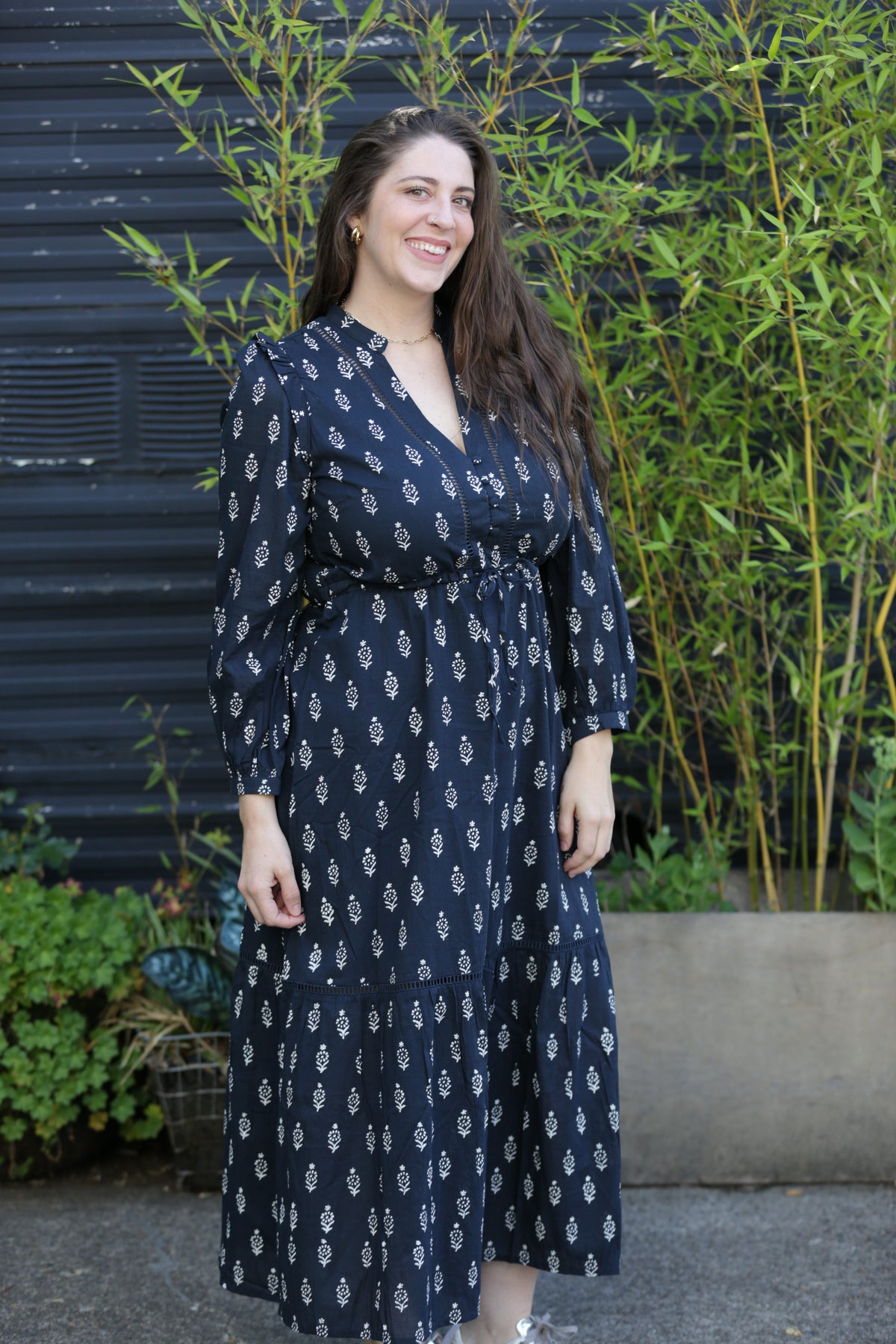 EMERSON FRY Frances 4 V Dress in Marguerite 2 Organic