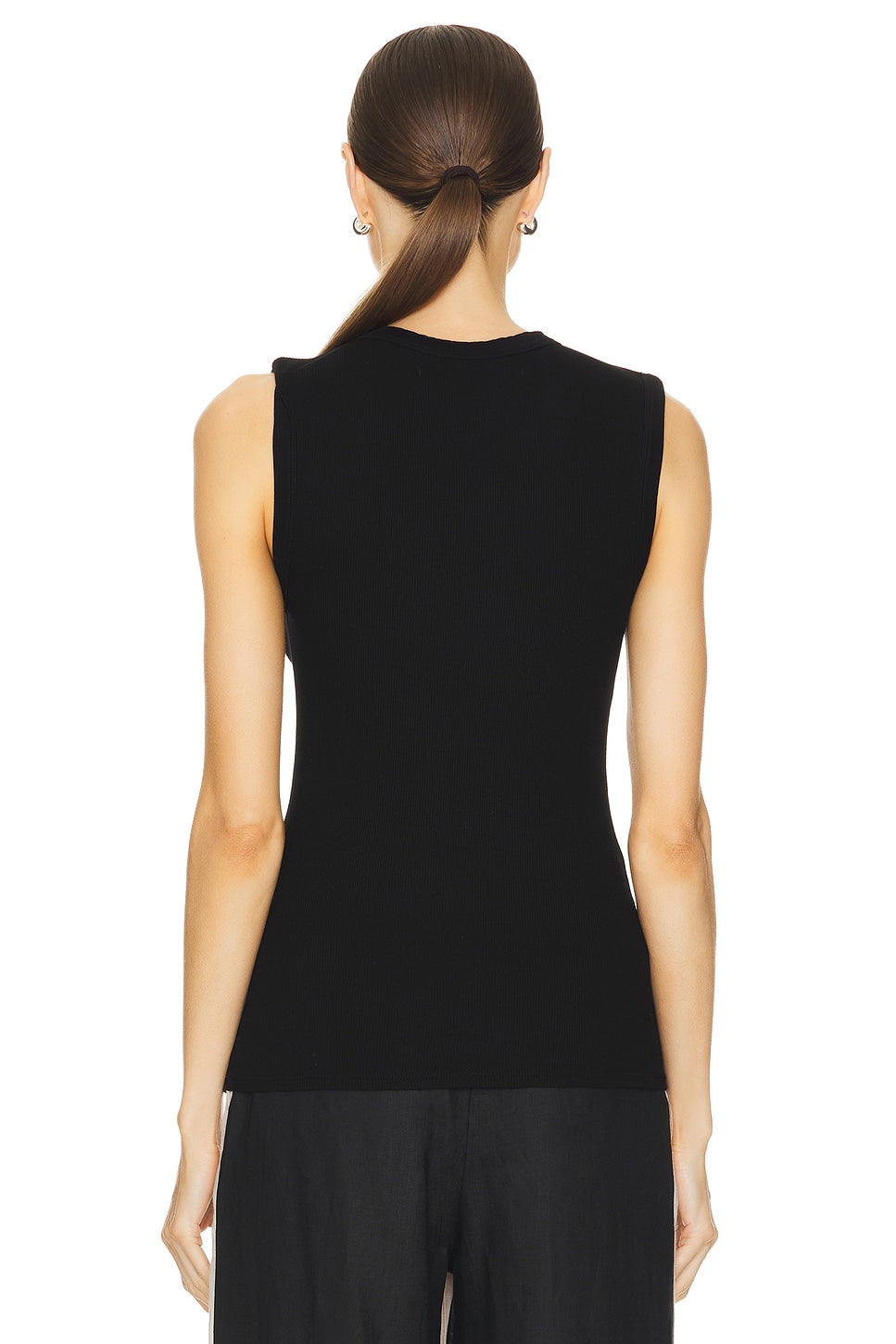 Enza Costa Silk Knit Sleeveless Crew