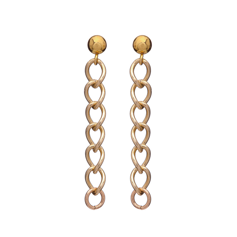 Kenda Kist Jett Chain Earring Gold Filled