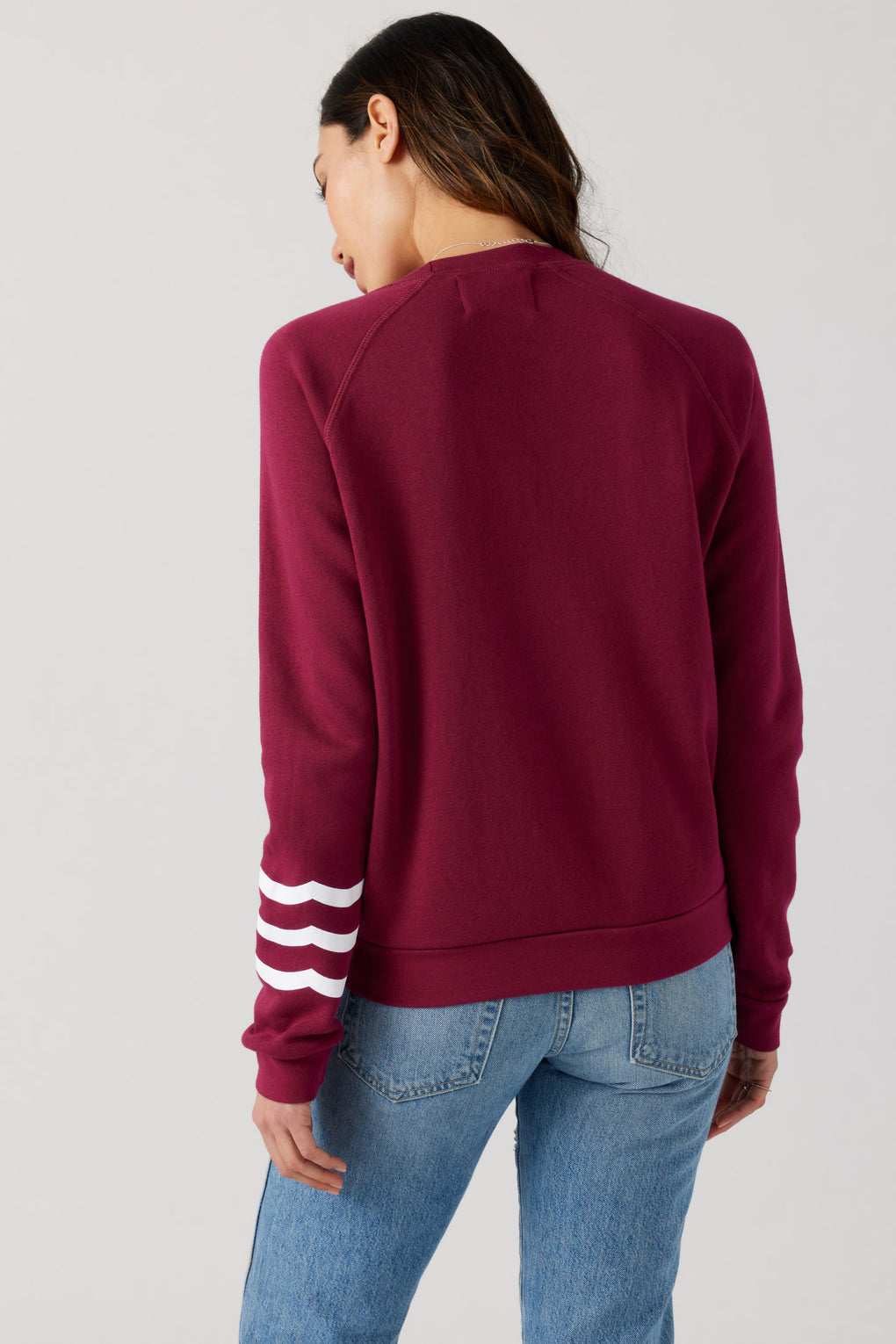 SOL ANGELES Waves Pullover Cranberry
