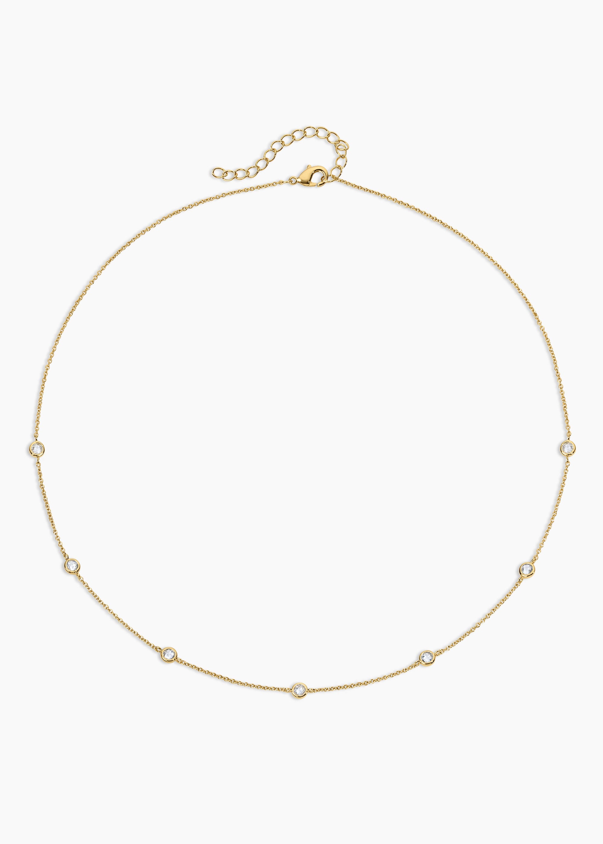 Electric Picks Strand Necklace Gold