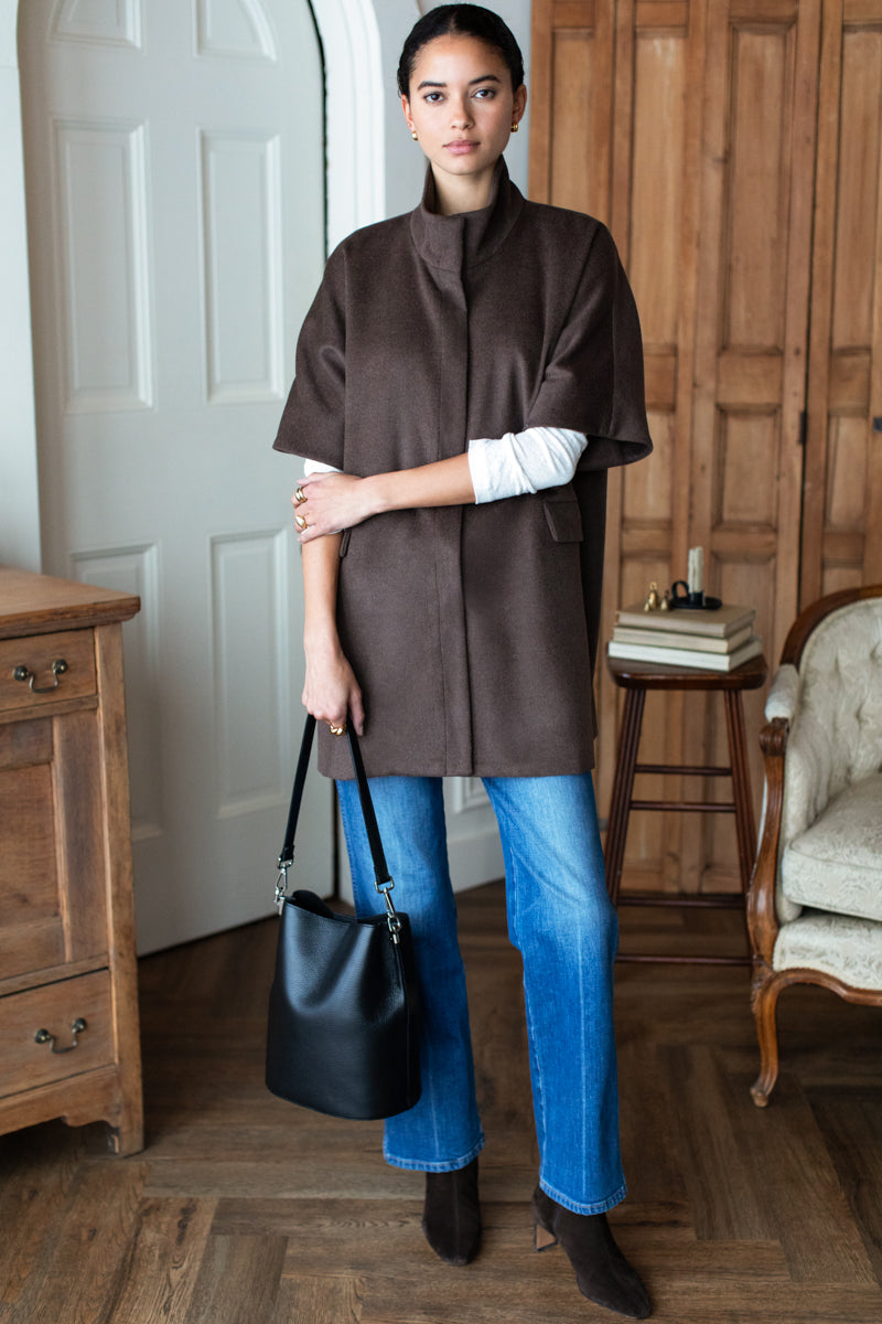 EMERSON FRY Layering Jacket in Bitter Chocolate