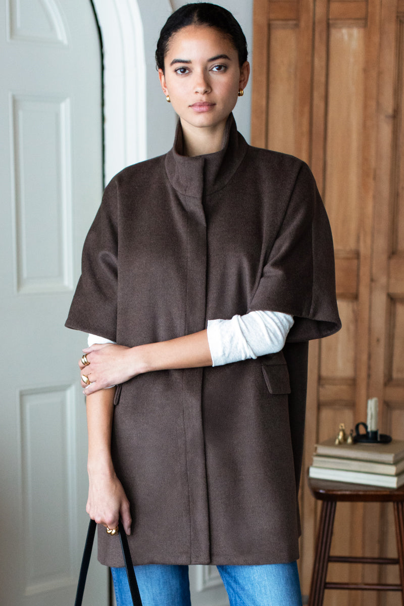 EMERSON FRY Layering Jacket in Bitter Chocolate