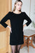 EMERSON FRY Alice Long Sleeve Dress Black Organic