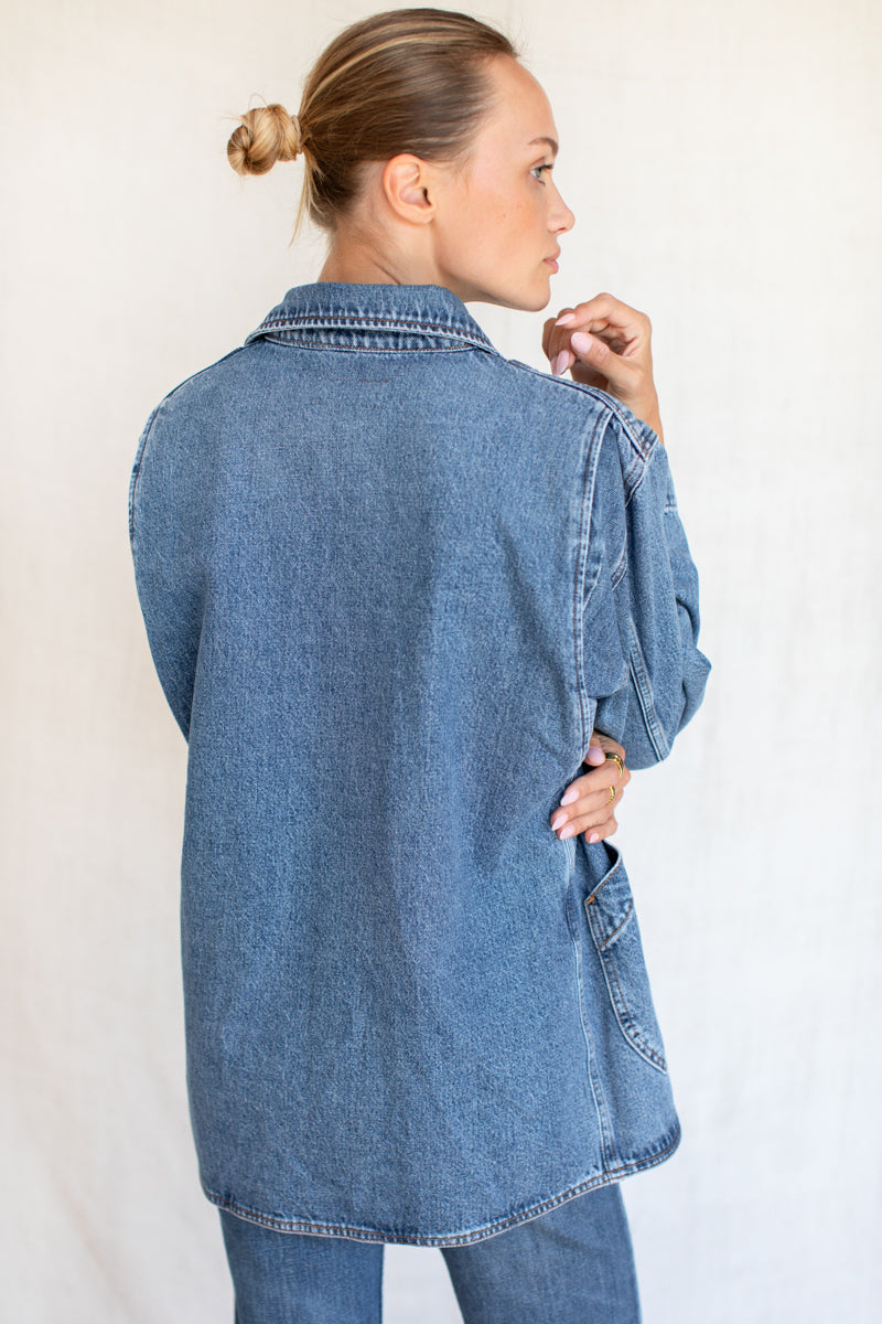 EMERSON FRY Cabin Jacket in Classic Stonewash