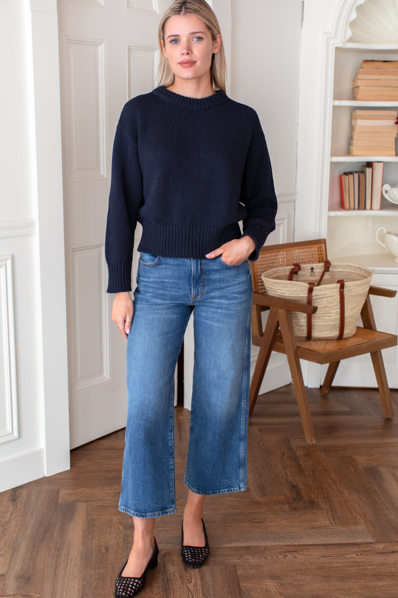 EMERSON FRY Cozy Sweater in Navy
