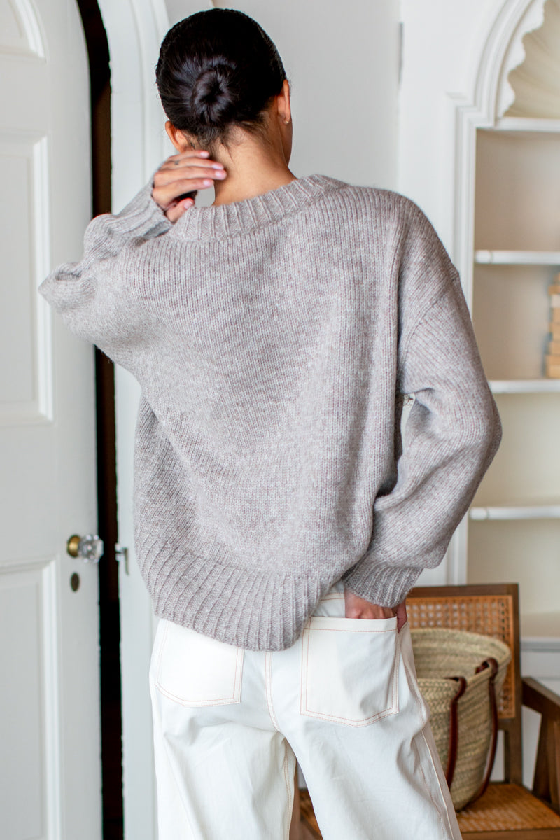 EMERSON FRY Cozy Sweater Fog Grey Melange