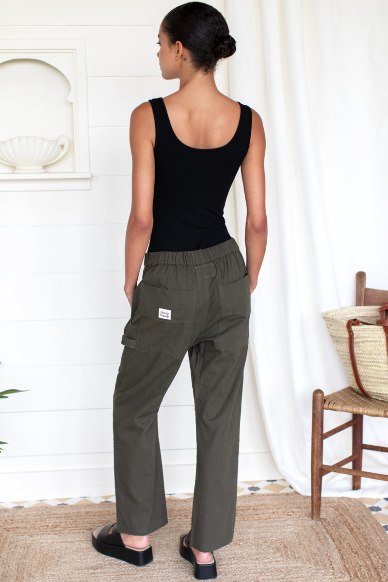 EMERSON FRY Family Cargo Pant in Moss Organic