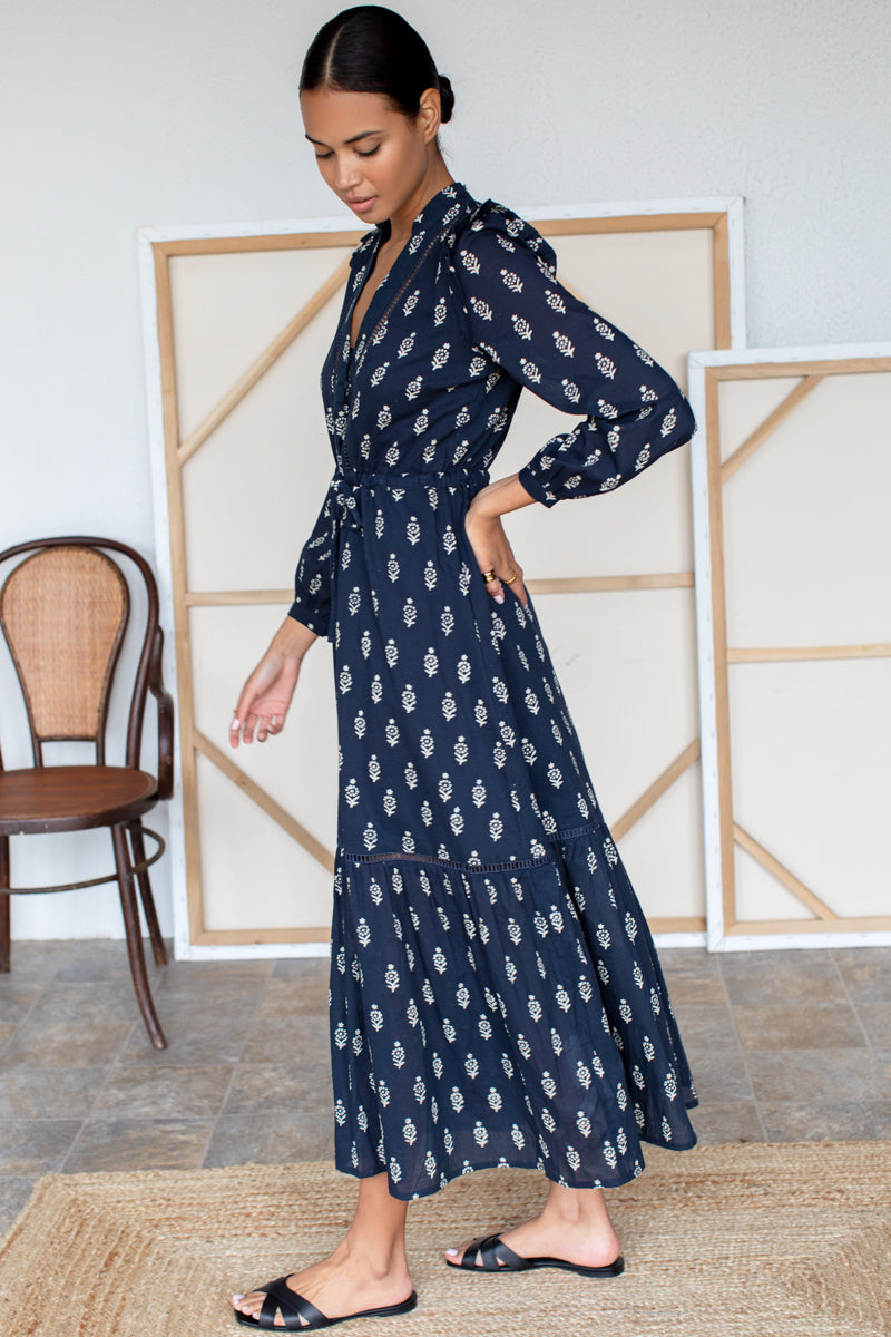 EMERSON FRY Frances 4 V Dress in Marguerite 2 Organic