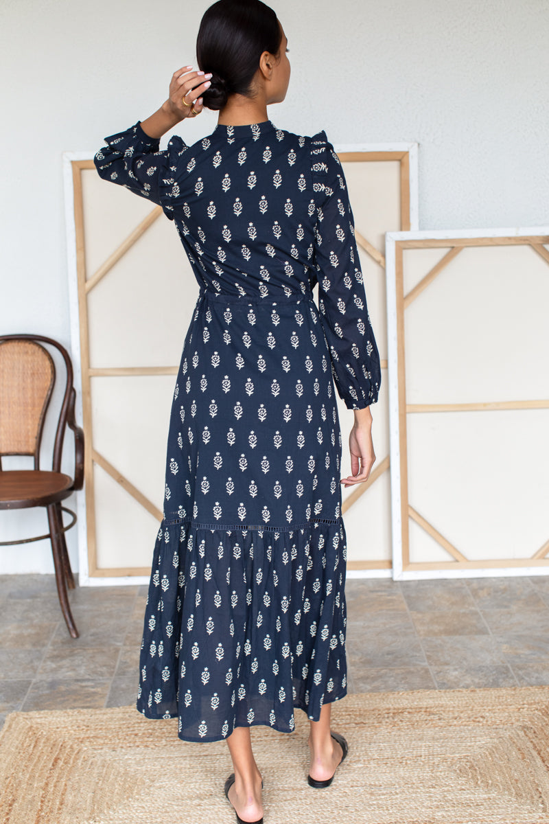 EMERSON FRY Frances 4 V Dress in Marguerite 2 Organic