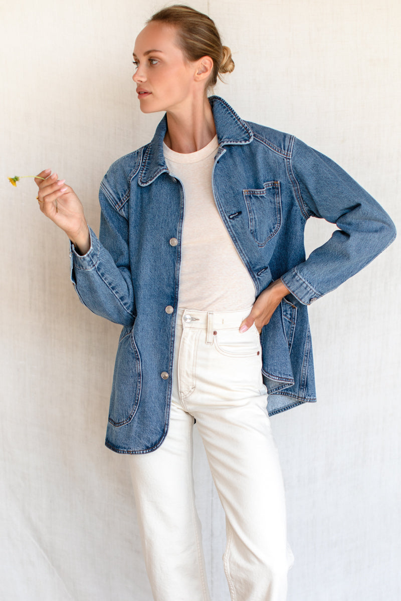 EMERSON FRY Cabin Jacket in Classic Stonewash