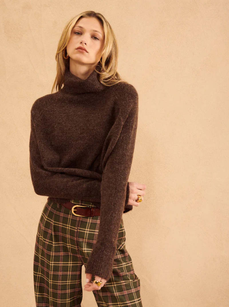 John + Jenn Emmett Sweater Chocolate