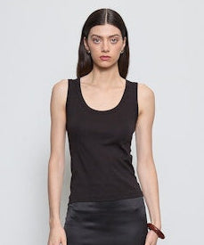 Enza Costa Supima Baby Rib Tank in Slate