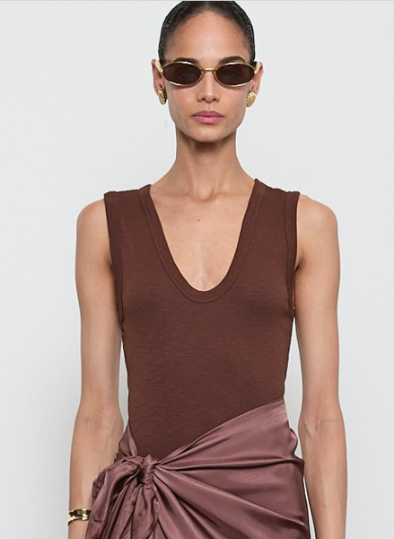 Enza Costa Textured Rib Sleeveless U - Adorn