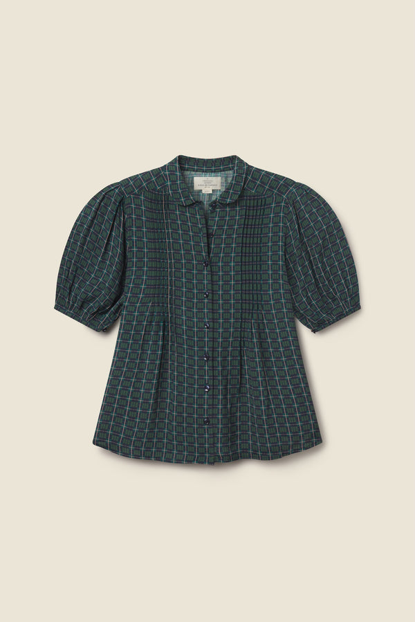 Birds of Paradis by Trovata Nadine Blouse in Davenport Plaid