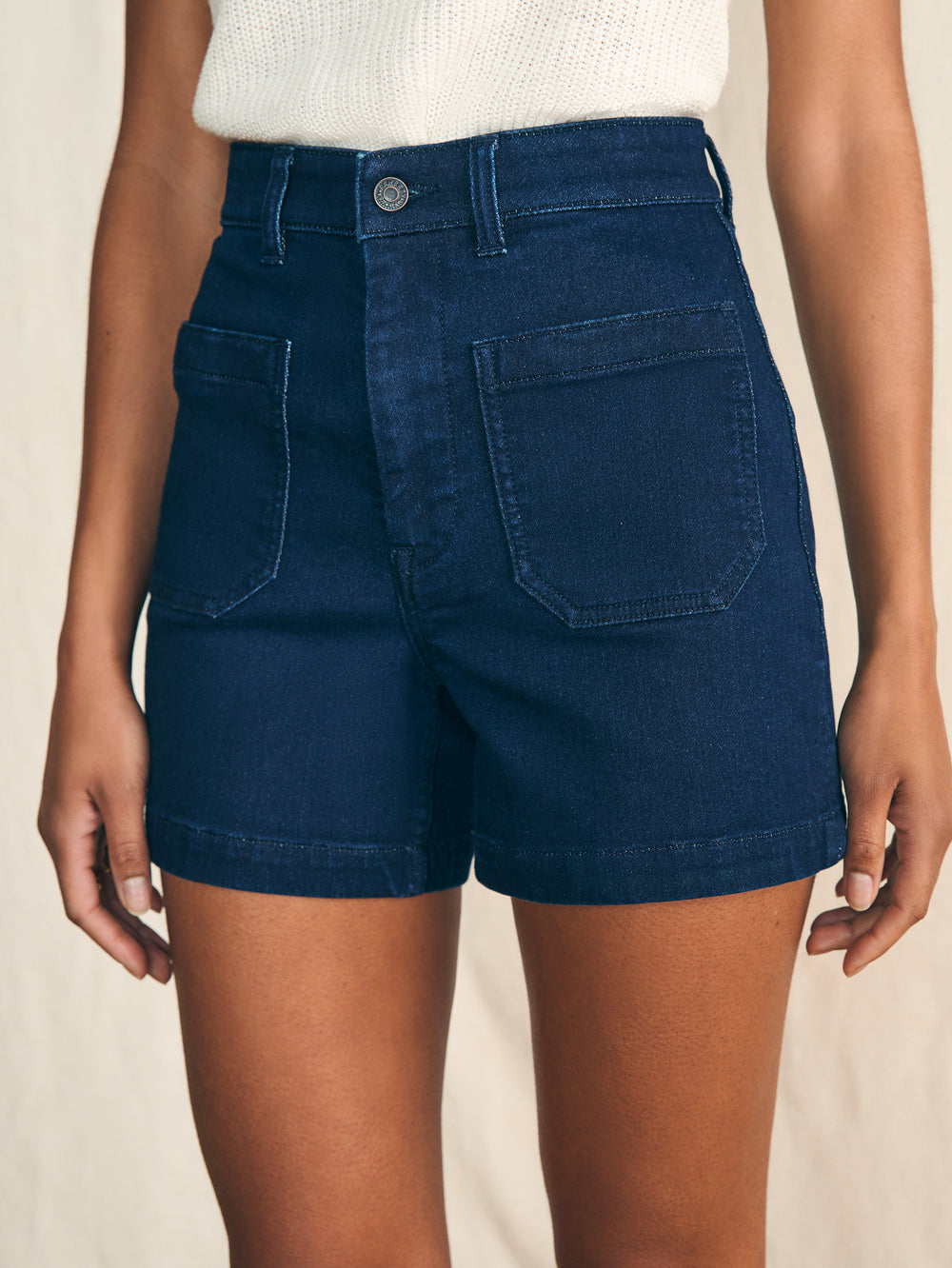 Faherty Stretch Terry Patch Pocket Short