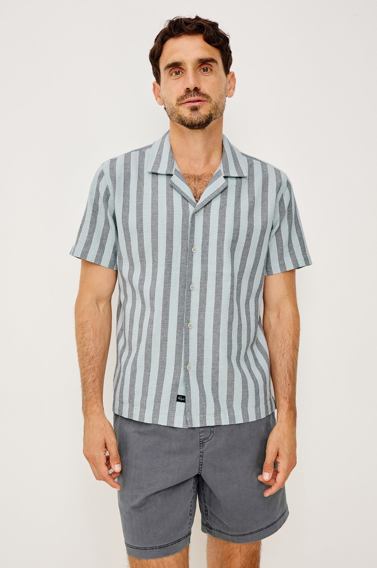 Rails Fielder Shirt in Blue Jay Stripe