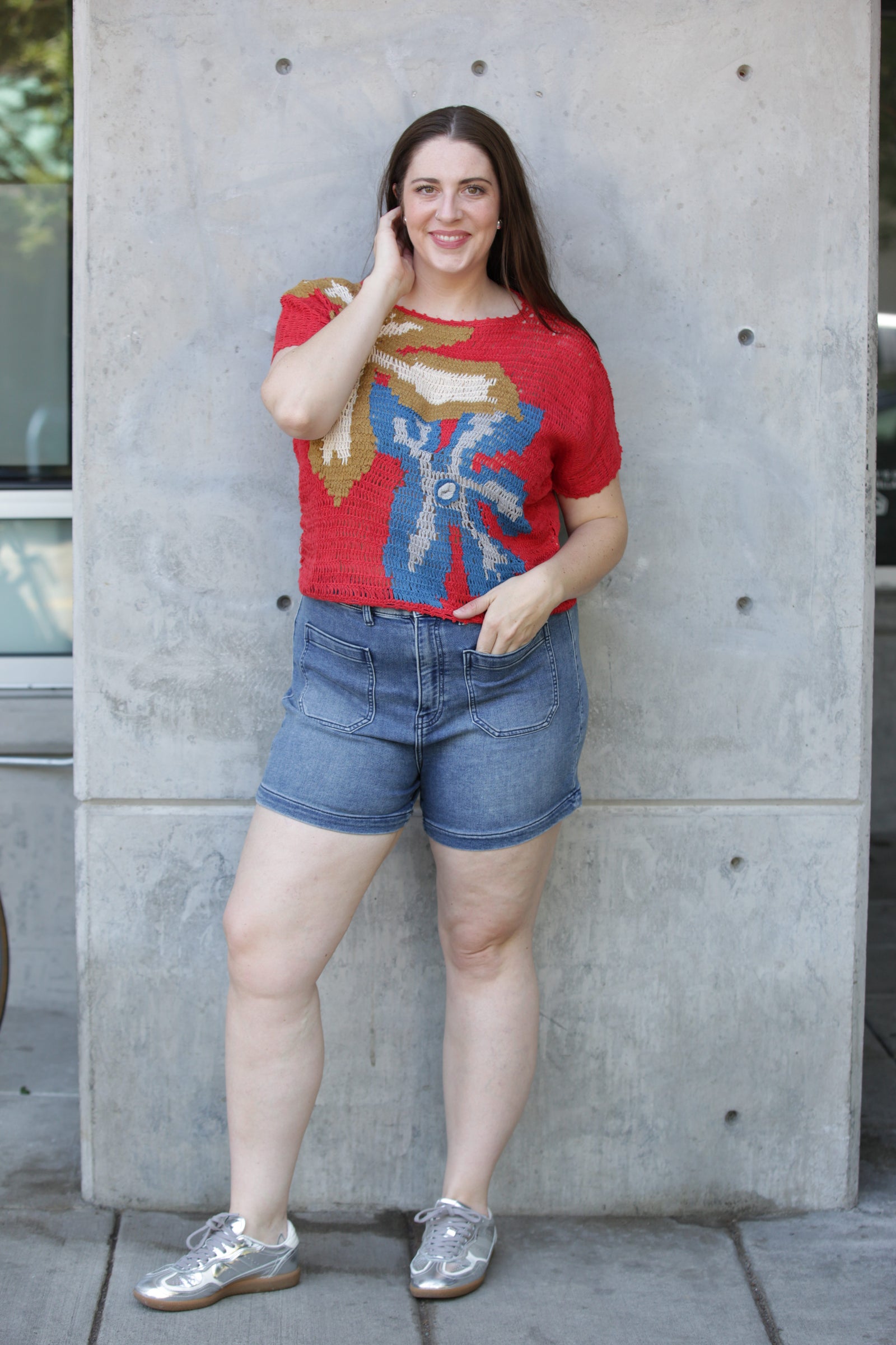 Faherty Stretch Terry Patch Pocket Short in Riverton