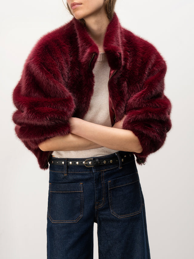 Sanctuary Everest Fur Bomber in Bordeaux