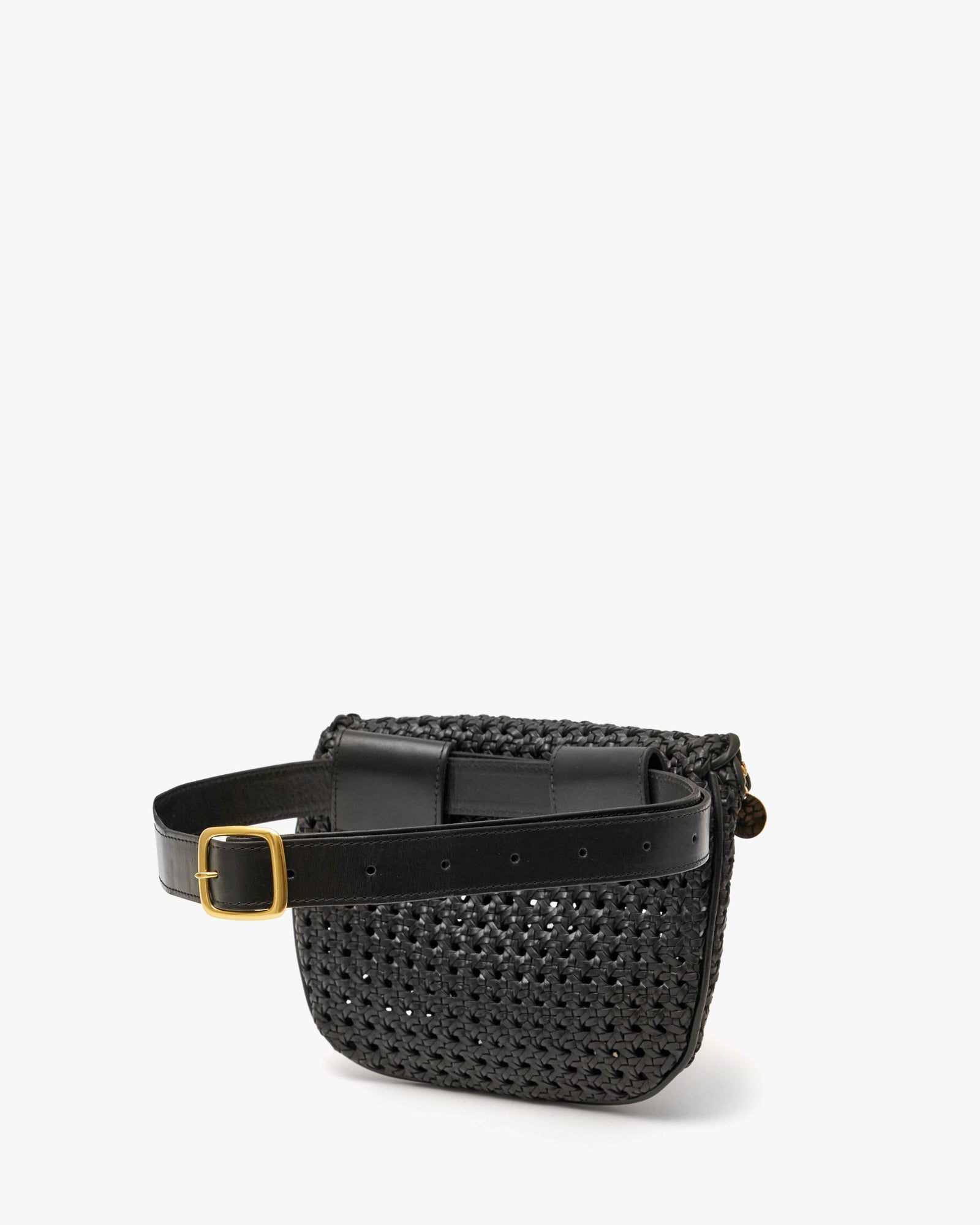 Clare V Grande Leather Belt Bag In Multi-colour