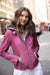 Mauritius Leather Finja RF Jacket in Pink