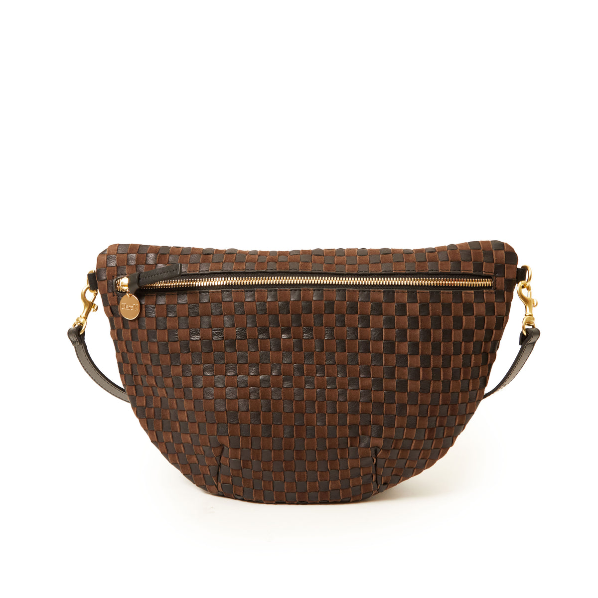 Clare V. Woven Checker Grande Fanny