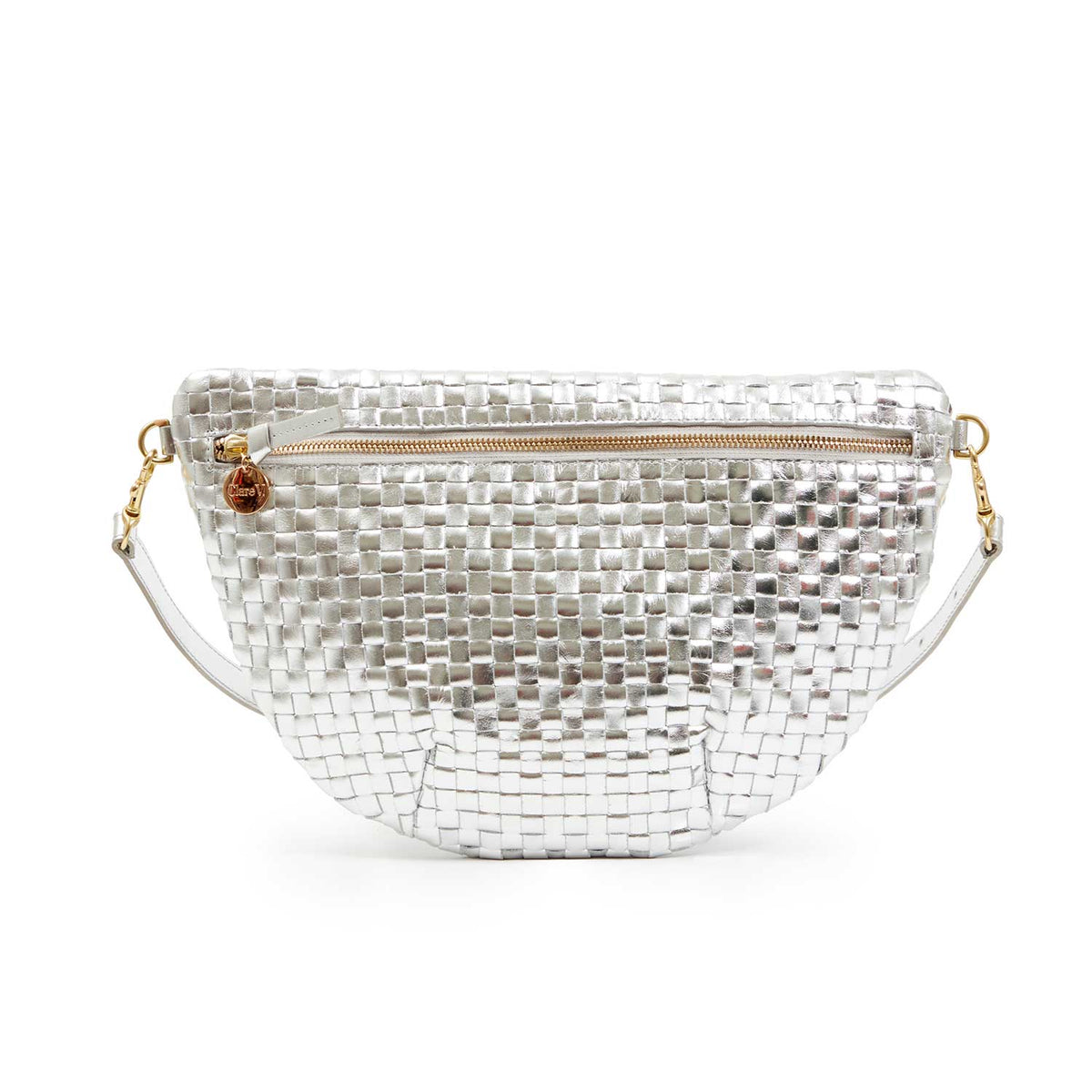 Clare V. Woven Checker Grande Fanny