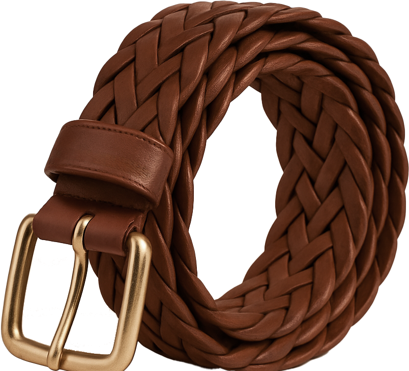 Sanctuary Braided Leather Pulse Belt