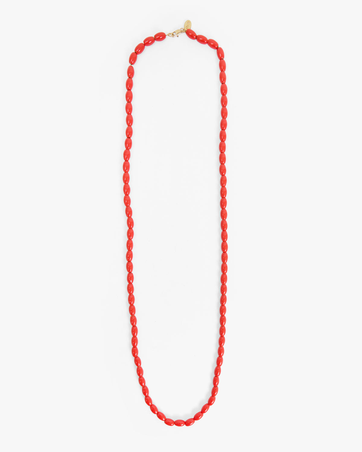 Clare V. Grande Enamel Barrel Chain Necklace - 32
