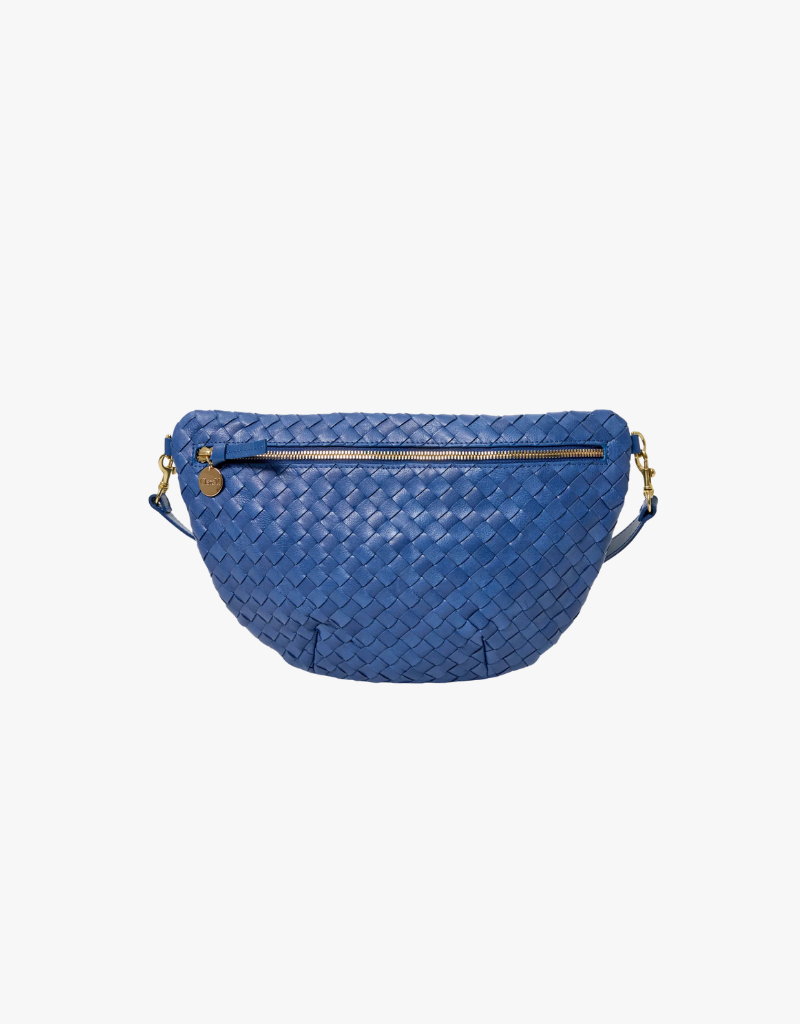 Clare V. Grande Fanny - Medium Woven Diagonal