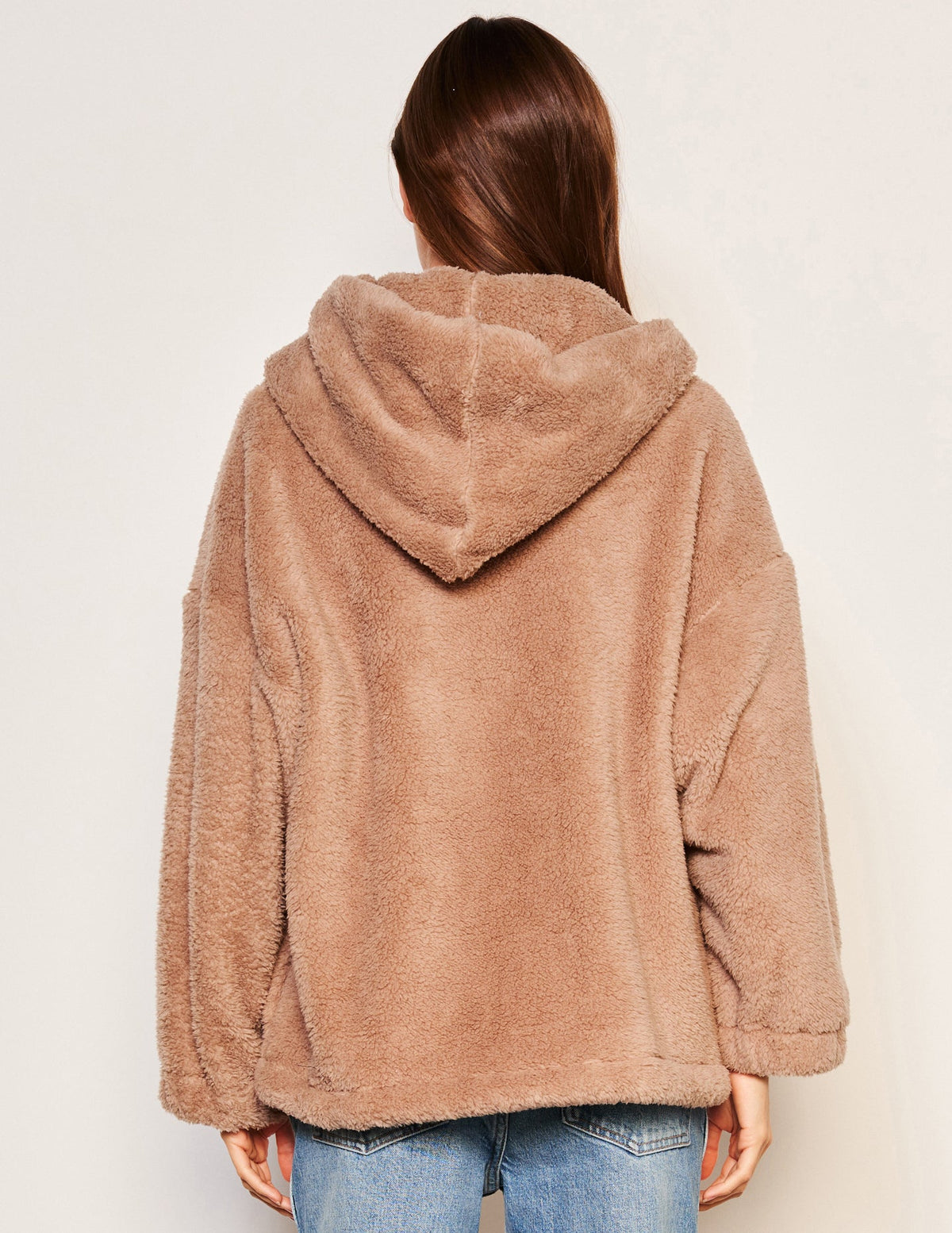Sundry Sherpa Hooded Coat