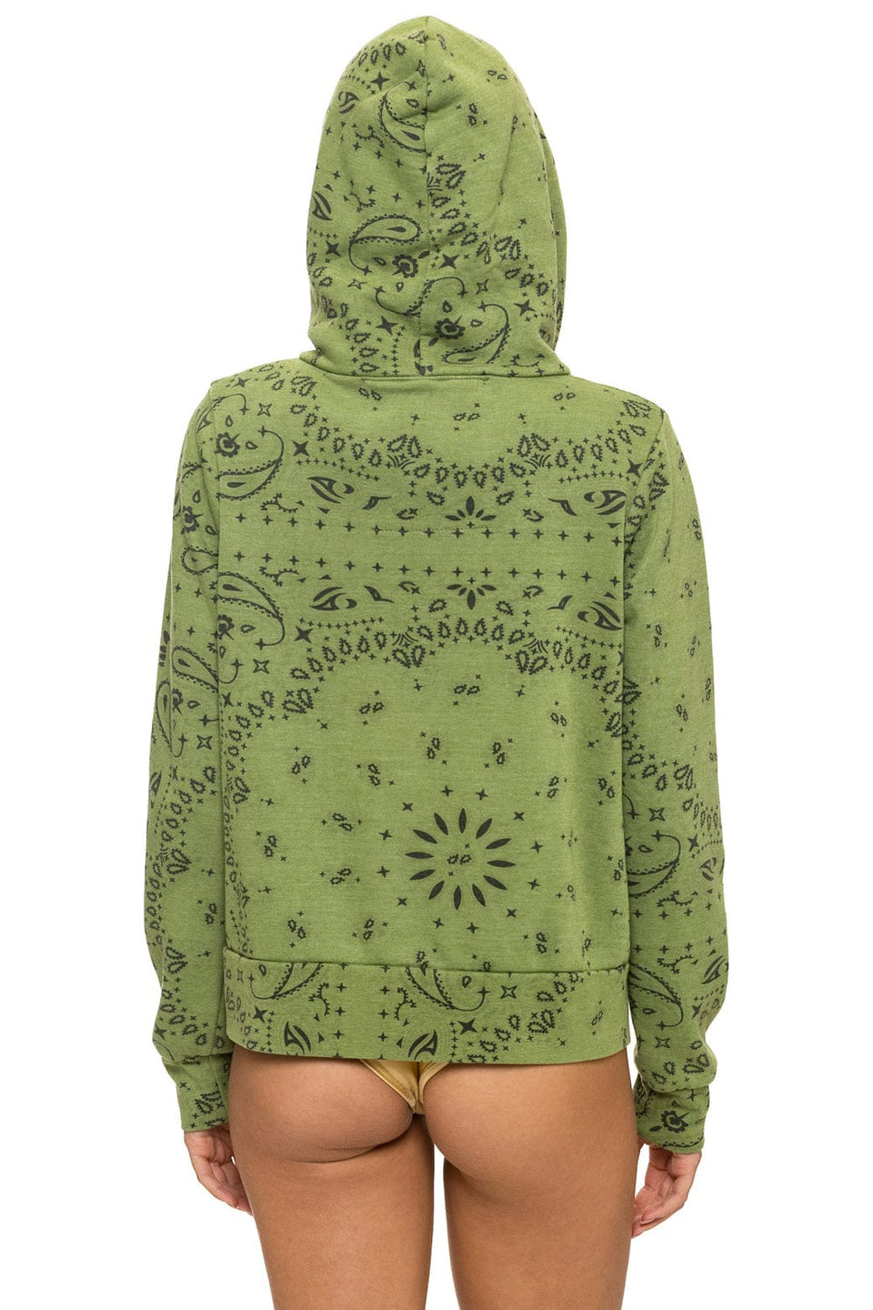 Aviator Nation Bandana - Zip Hoodie in Jungle Green