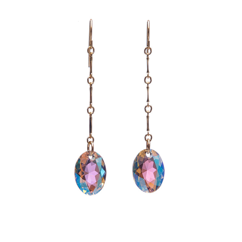 Kenda Kist Elliptic Oval Chain Drop Earrings