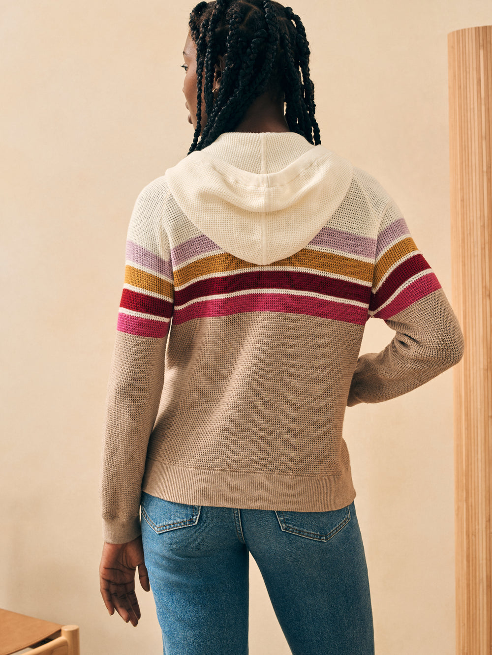 Faherty Throwback Sweater Hoodie Catching Rays