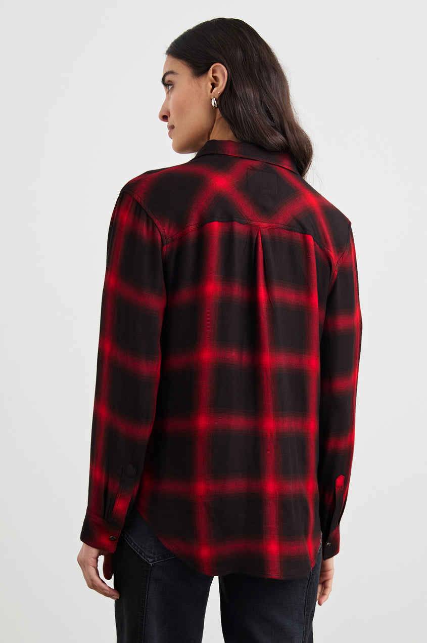 Rails Hunter Shirt in Diffused Cardinal