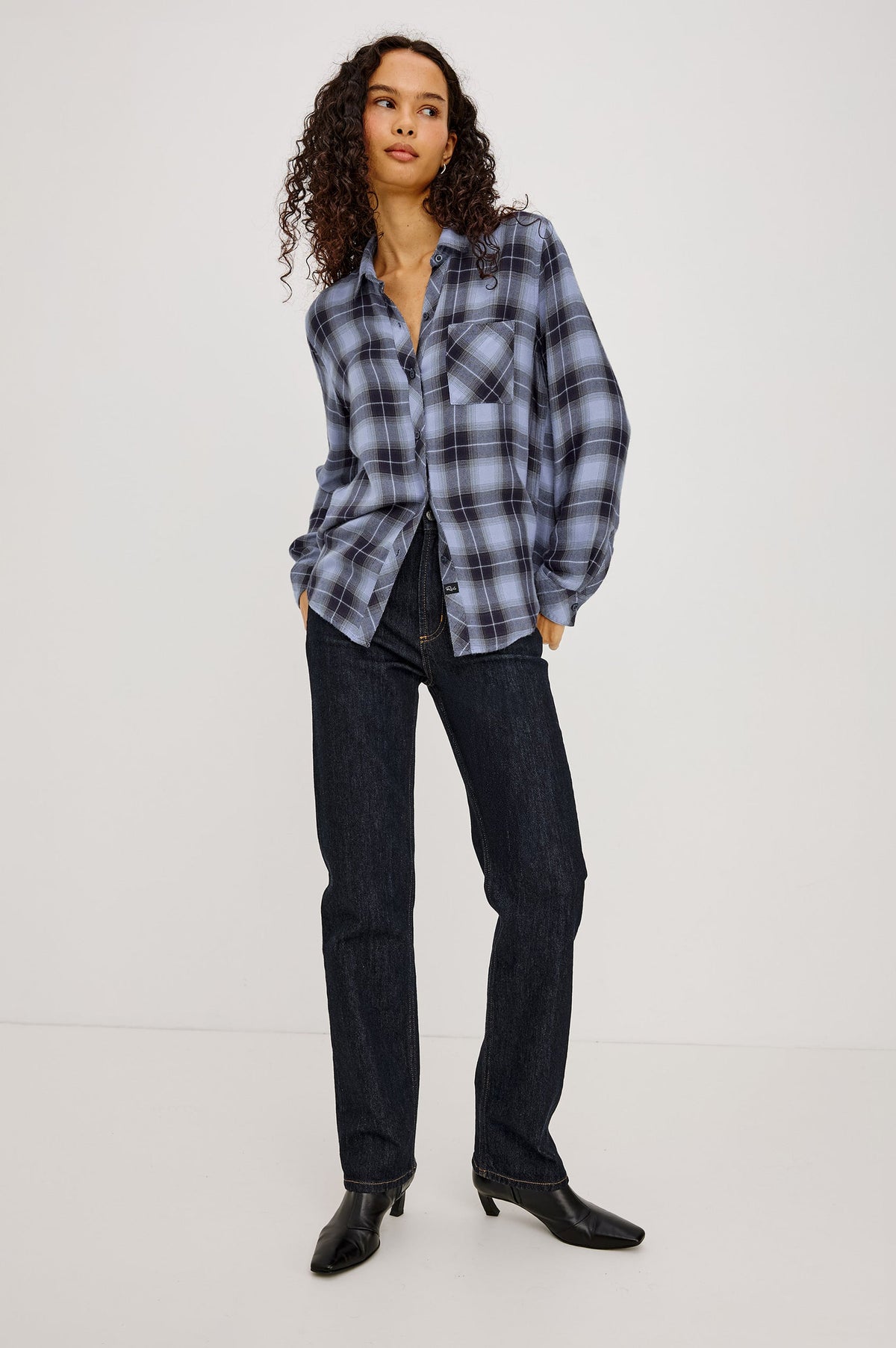 Rails Hunter Shirt in Navy Sky
