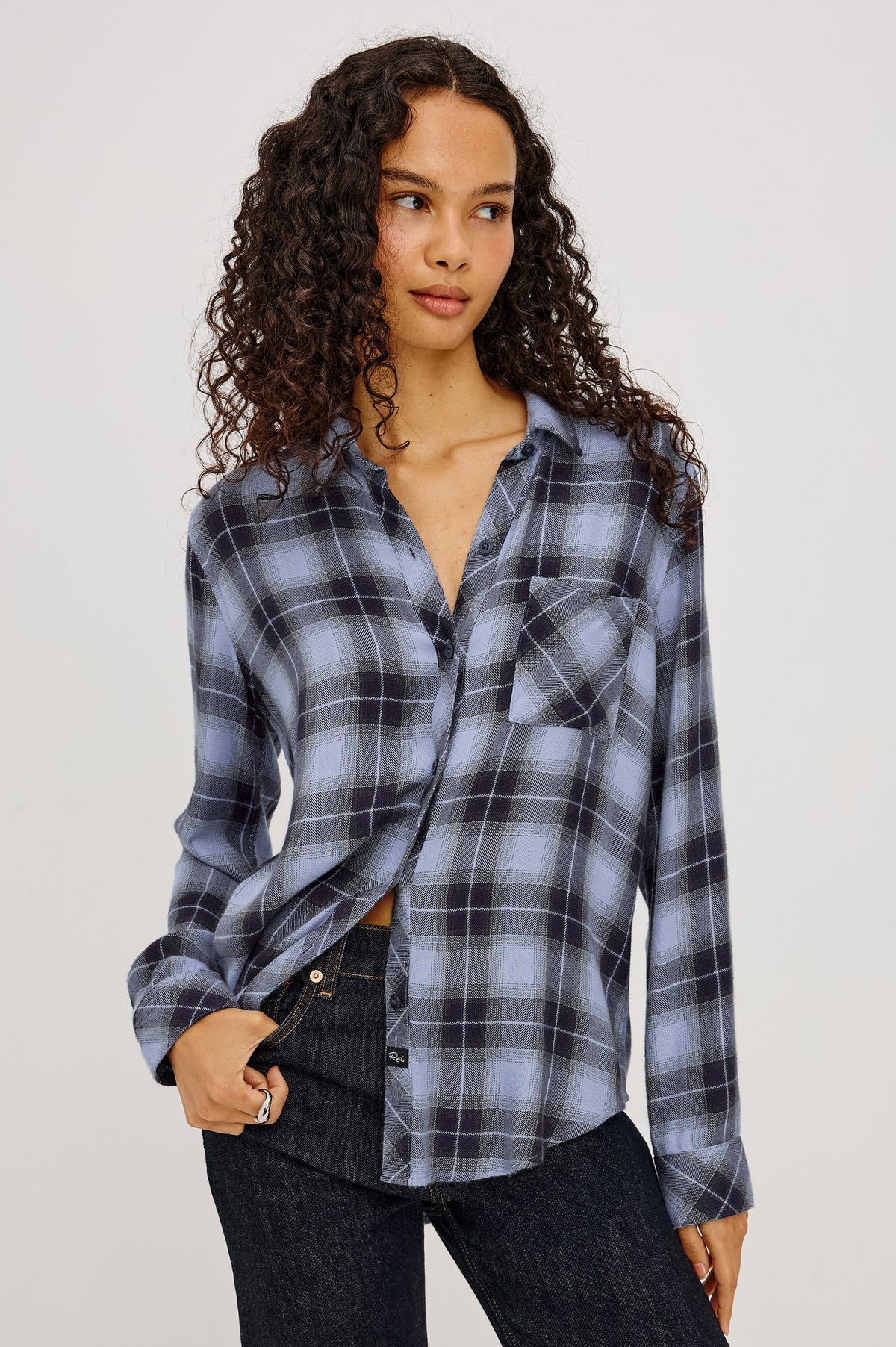 Rails Hunter Shirt in Navy Sky