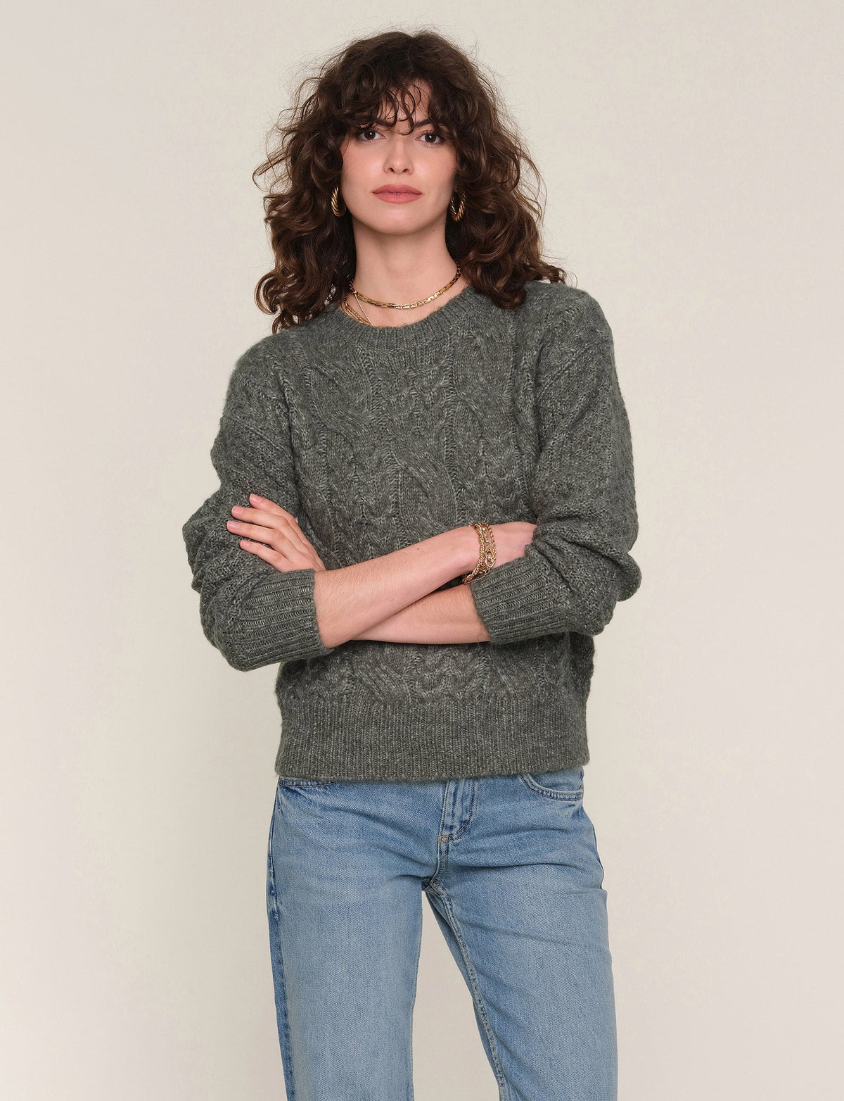 Heartloom Clara Sweater Spruce