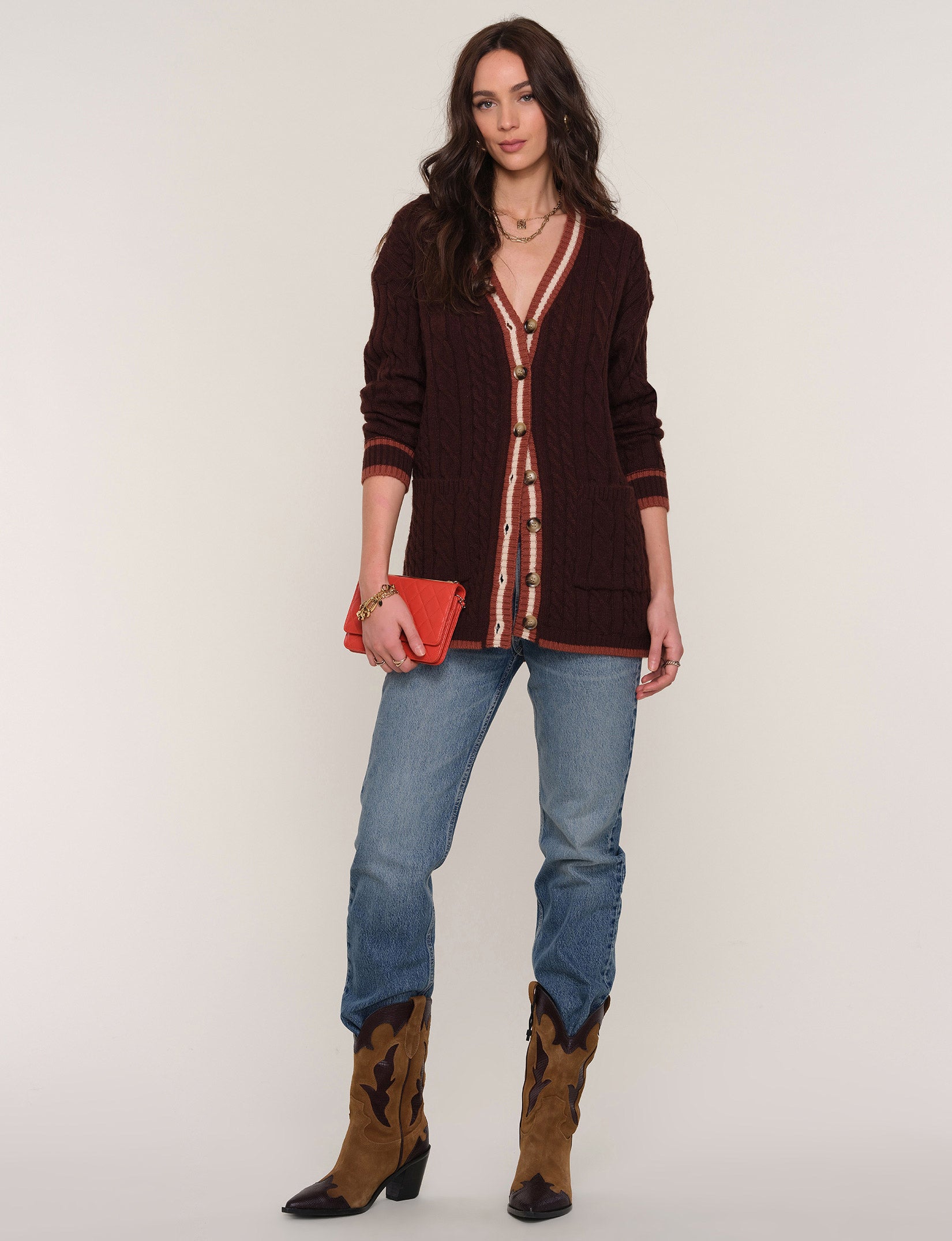 Heartloom Basel Cardi Plum