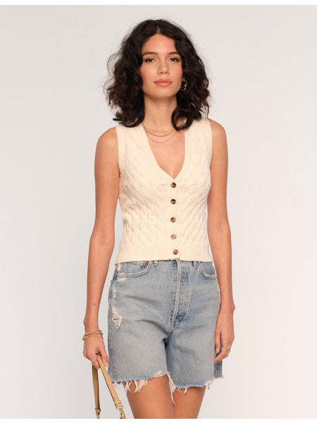 Heartloom Giselle Vest Ivory