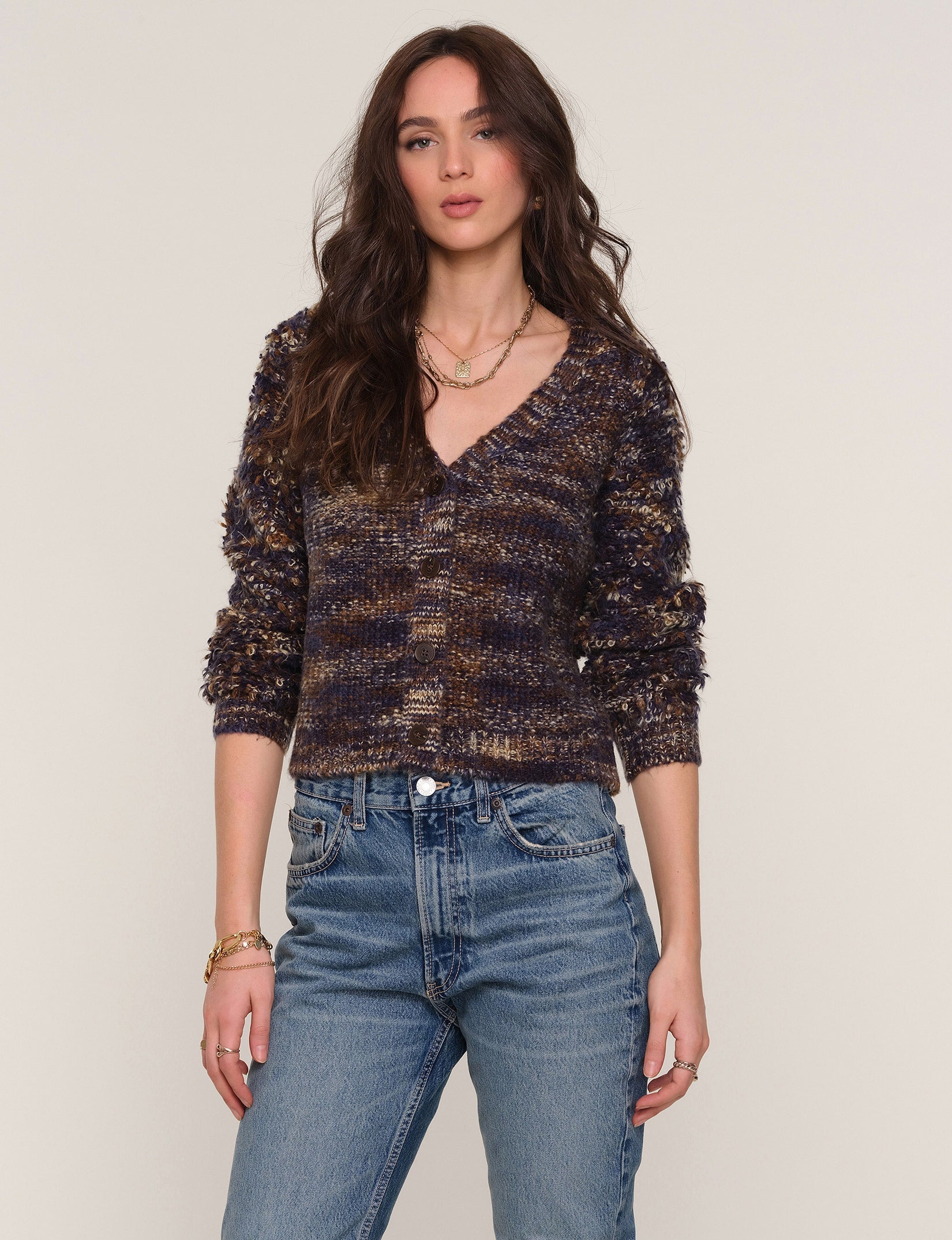 Heartloom Dara Cardi Stormy