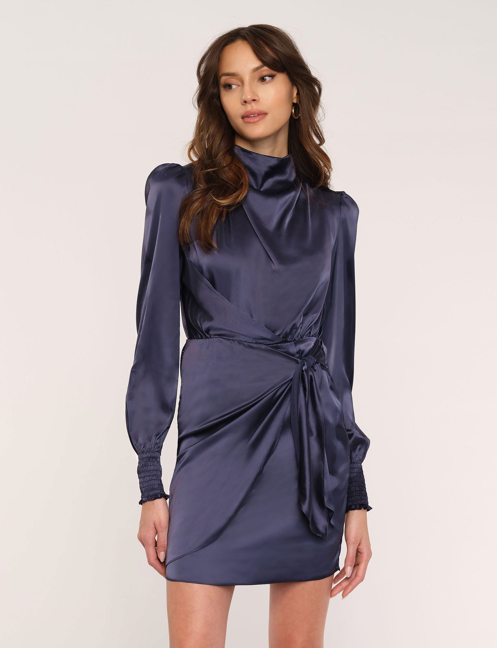 Lila Satin Puff Sleeve Bodysuit - Adorn Boutique