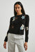 Rails Anise Sweater in Onyx Blue Daisies