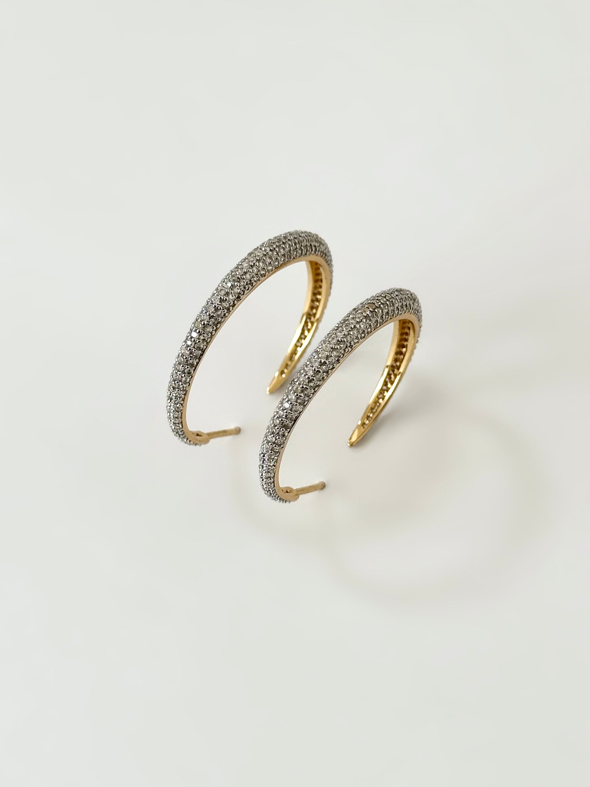 AU79 Daphne Pavé Hoop Earrings