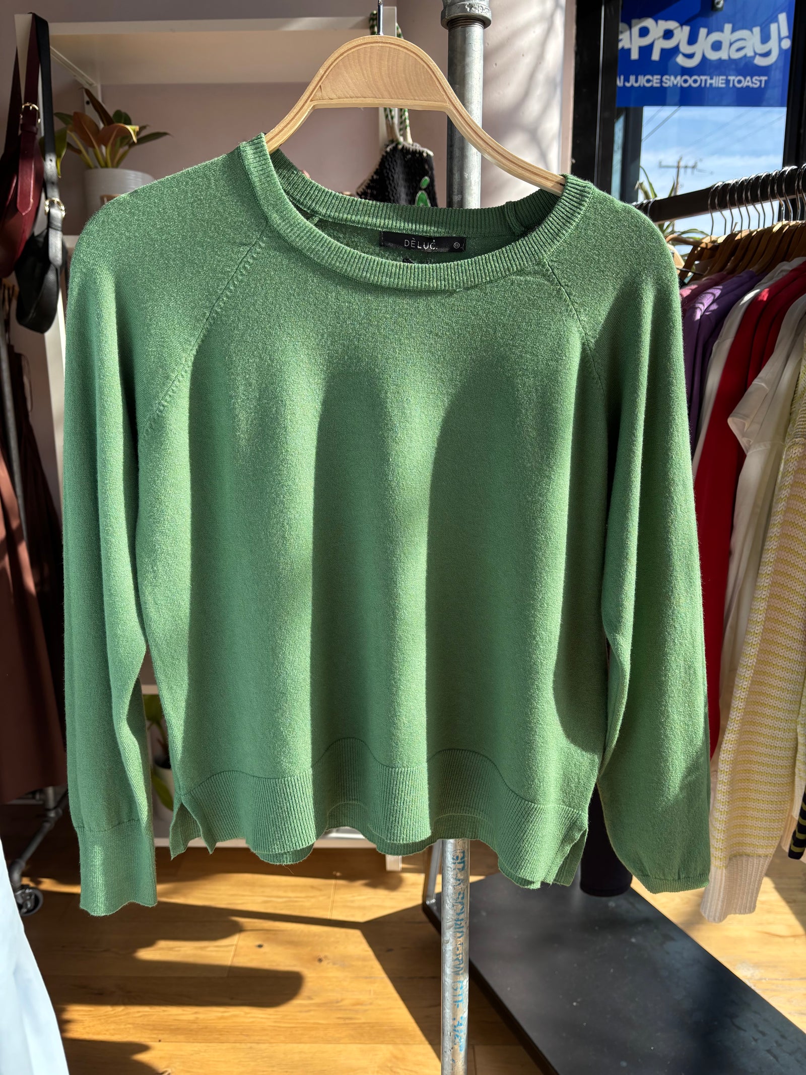 DELUC Lorraine Sweater in Grass Green